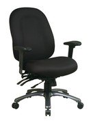 Why is my office chair uncomfortable and would adjusting it make a difference?