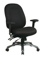 Why is my office chair uncomfortable and would adjusting it make a difference?