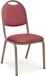 Standard Round Back Upholstered Stacking Chair 
